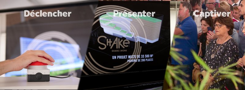 Lieu de la pose de première pierre de ShAke, sur le chantier