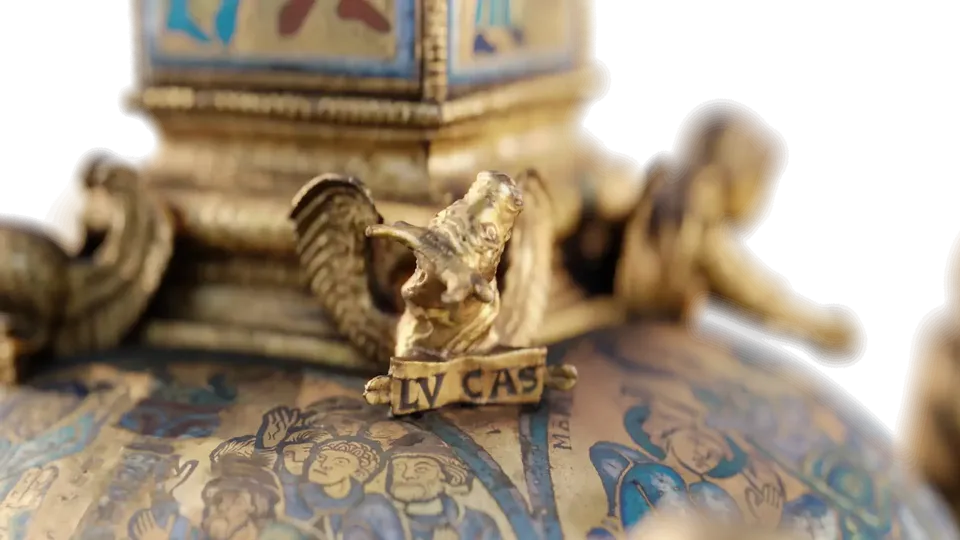 photogrammétrie du pieds de croix de l'abbaye de Saint-Bertin